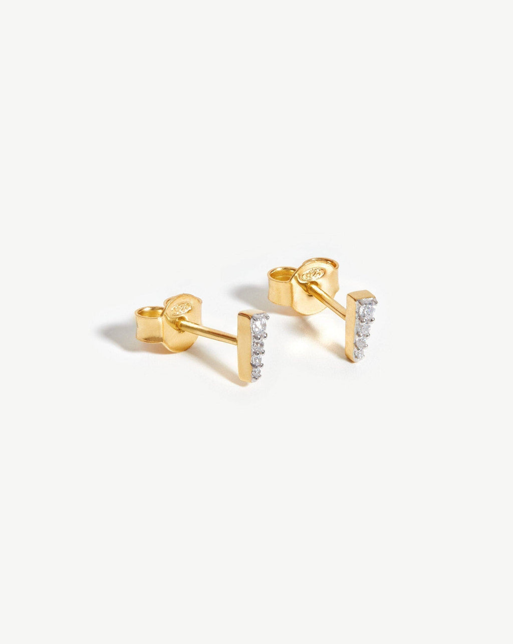 Celestial Pave Spike Stud Earrings | Gold/Cubic Zirconia