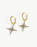 Harris Reed North Star Pearl Hoop Earrings | Gold/Pearl